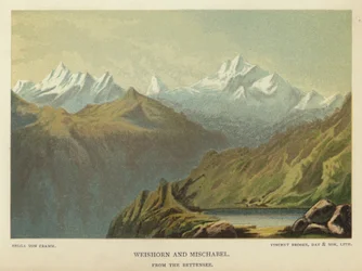 Weishorn y Mischabel, desde el Bettensee